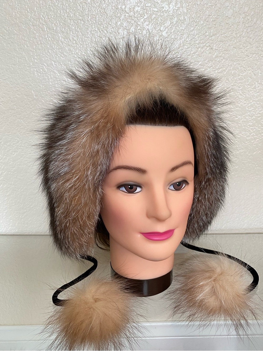 Fur Earmuff Neck Tie Headband
